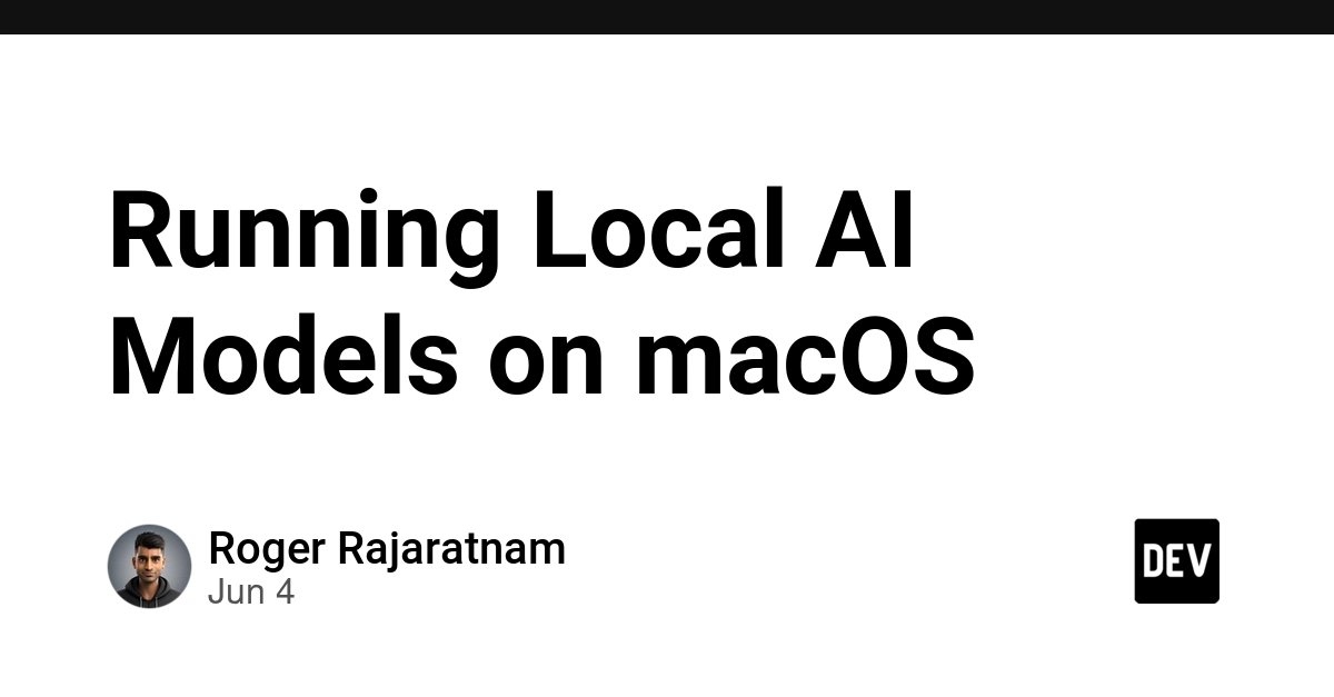 Mac 新手入门：本地跑通 AI 模型，一步步来