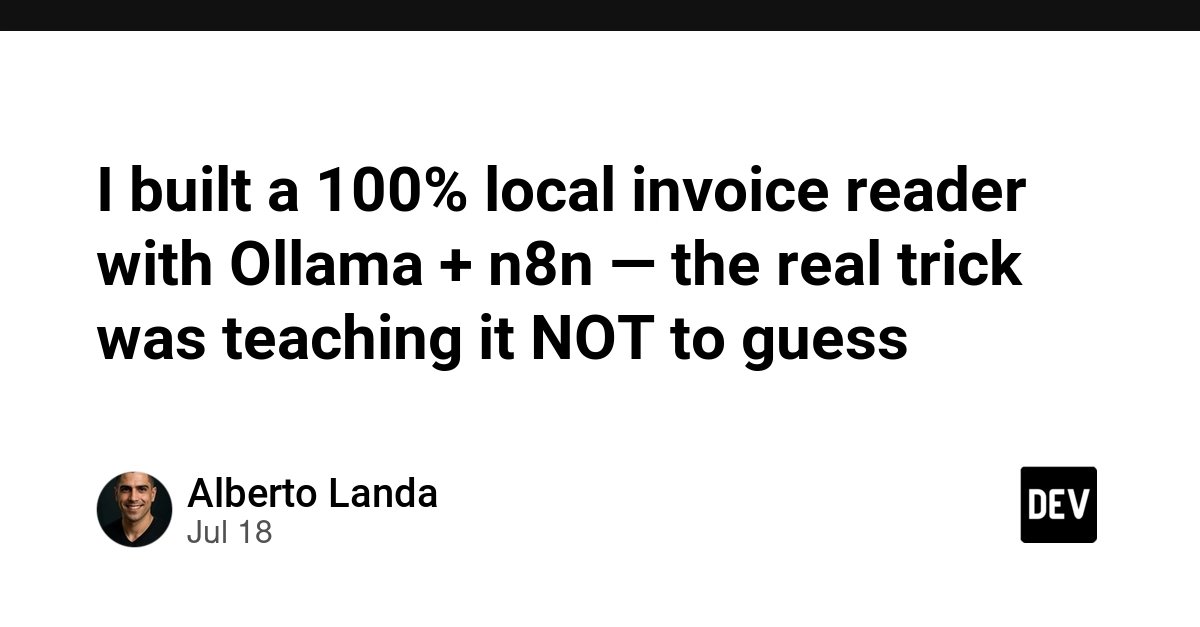 零基础用 Ollama 搭建本地发票阅读器