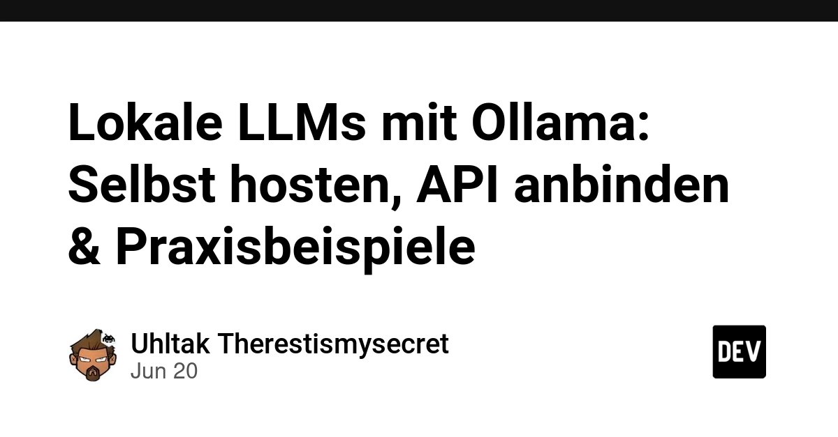 Ollama 入门：本地安装、运行 LLM 并调用 API