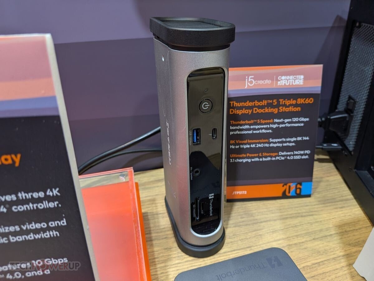 CES 2026：j5create 携内置屏扩展坞与8K 144Hz黑科技来袭